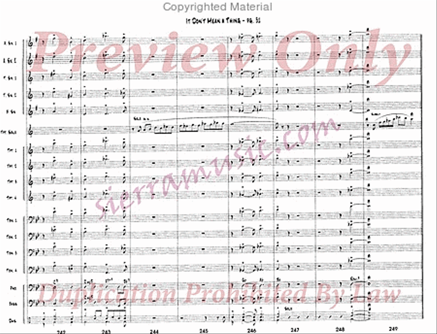 It Don't Mean a Thing If It Ain't Got That Swing Jazz Ensemble scores gallery preview page 32
