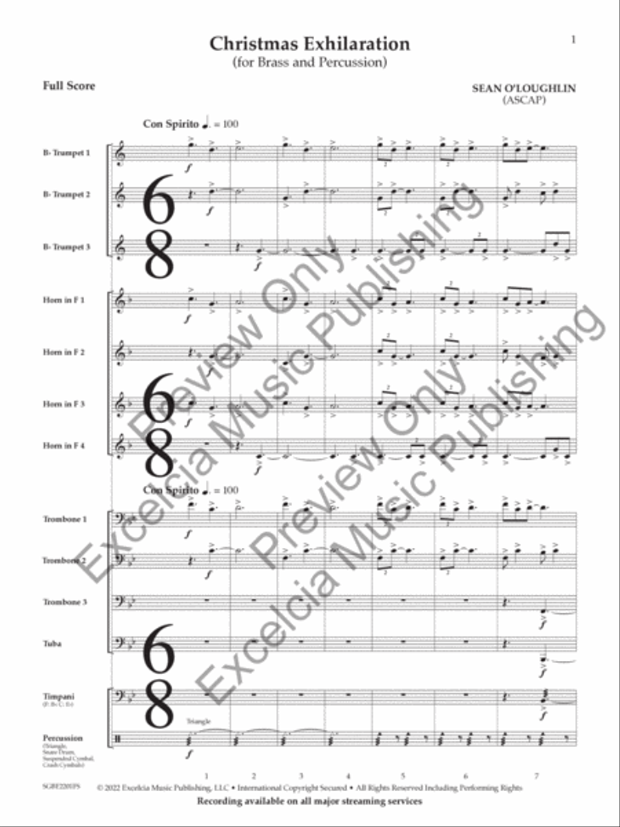 Christmas Exhilaration Small Ensemble scores gallery preview page 2