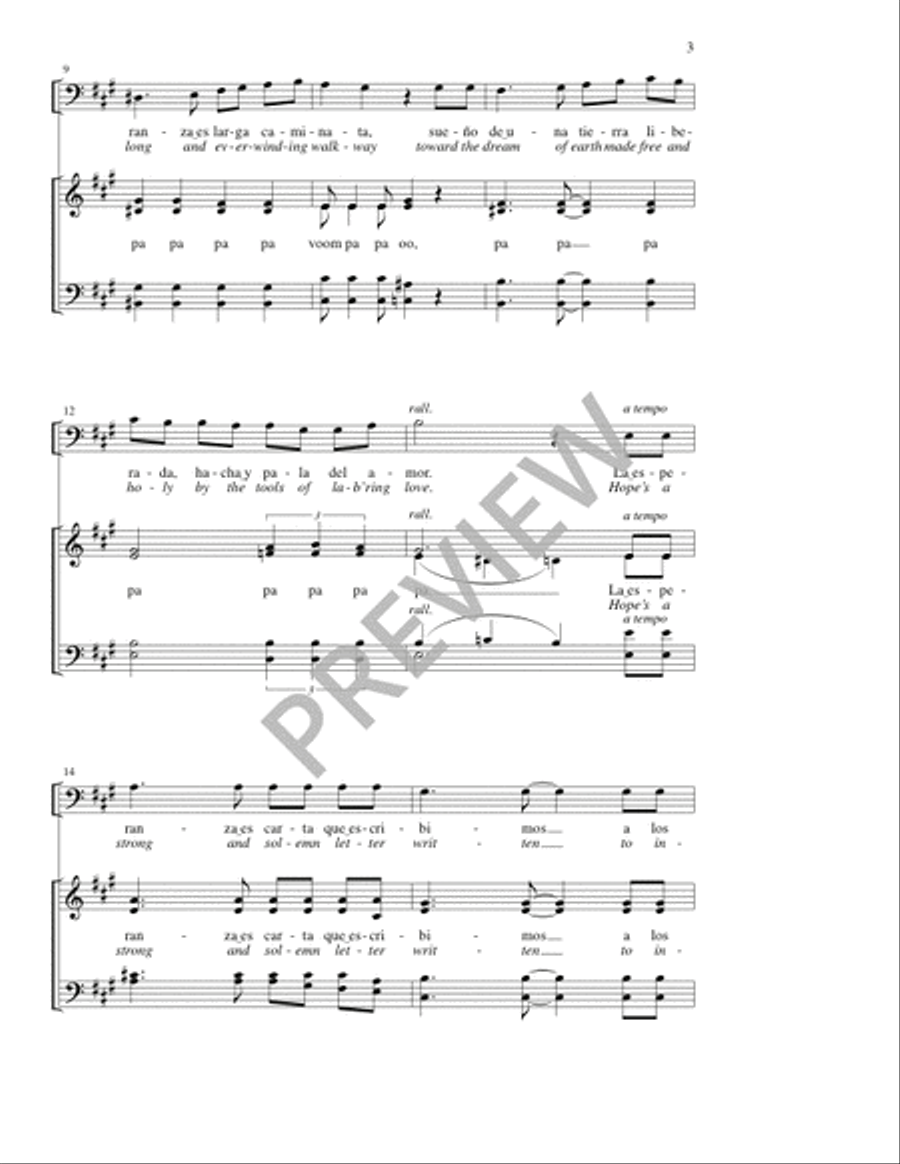 ¡Vamos! / Onward! ¡Vamos! / Onward! 4-Part scores gallery preview page 3