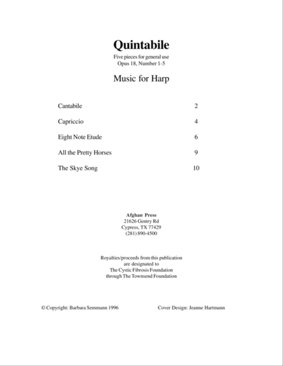 Quintabile Harp scores gallery preview page 2