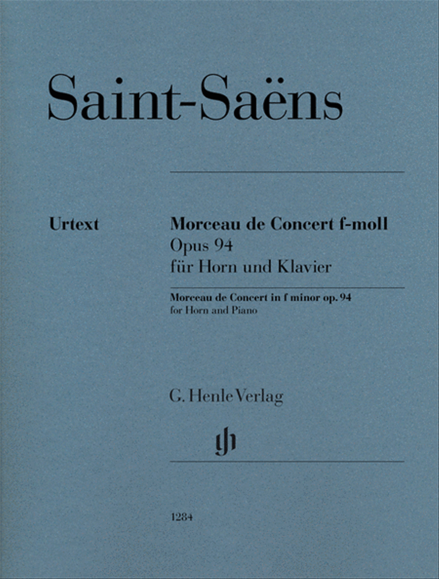 Morceau de Concert in F minor Op. 94 Horn scores gallery preview page 1