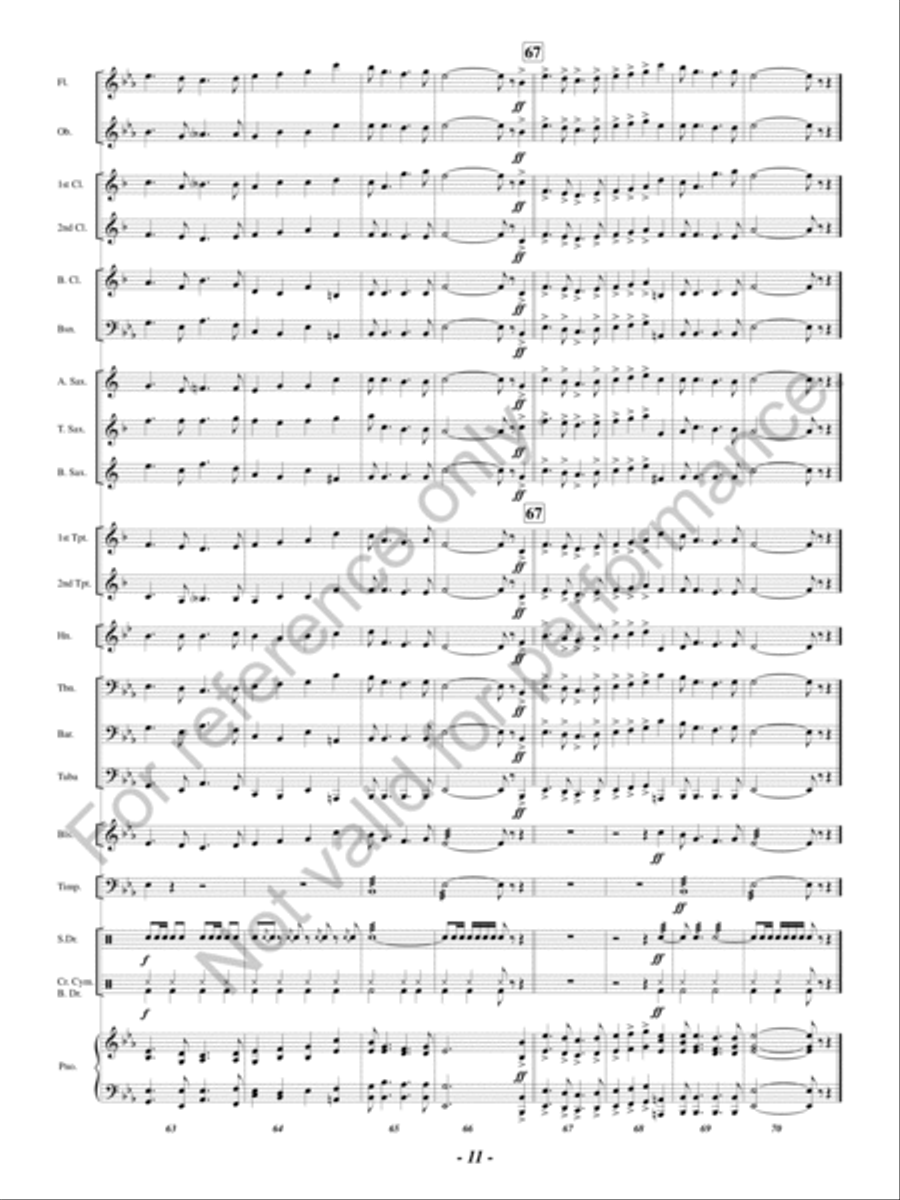 From Wales To Harlech From Wales To Harlech Concert Band scores gallery preview page 12