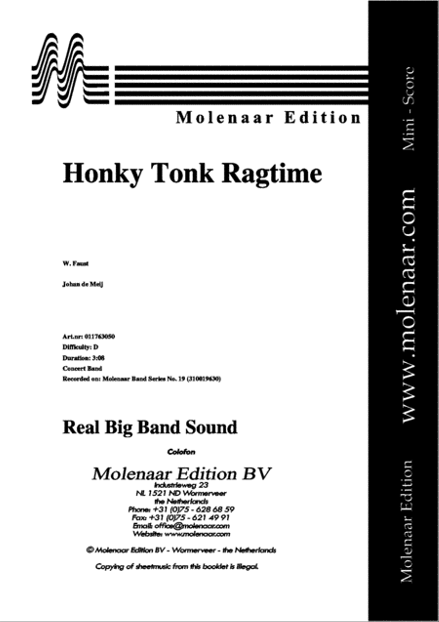 Honky Tonk Ragtime Big Band scores gallery preview page 2