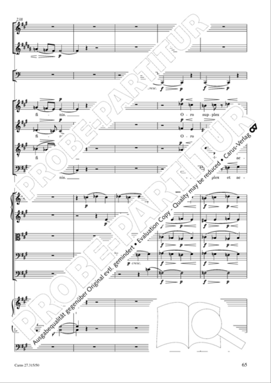 Requiem in C major 4-Part scores gallery preview page 68