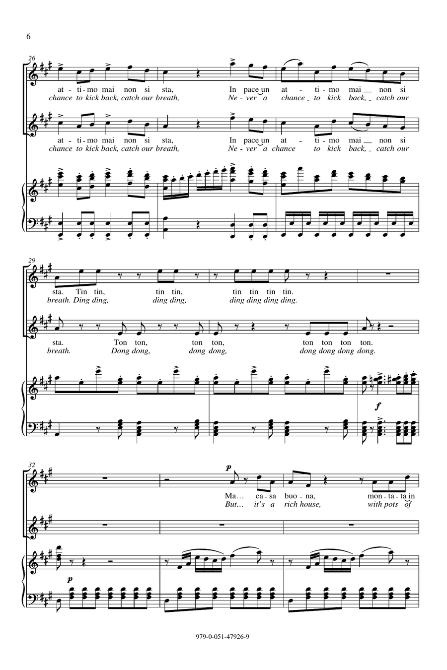 Servants' Chorus 2-Part scores gallery preview page 4