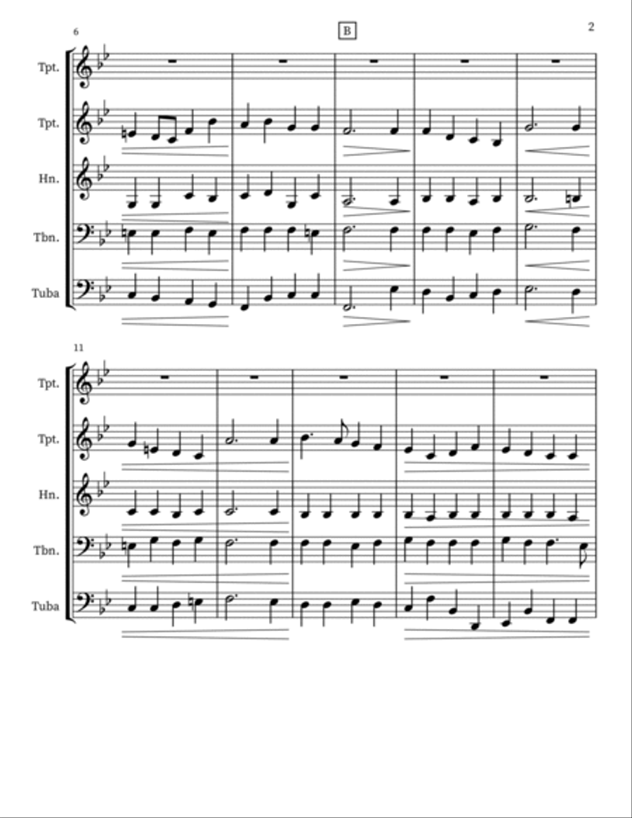 Crown Him with Many Crowns Small Ensemble scores gallery preview page 2