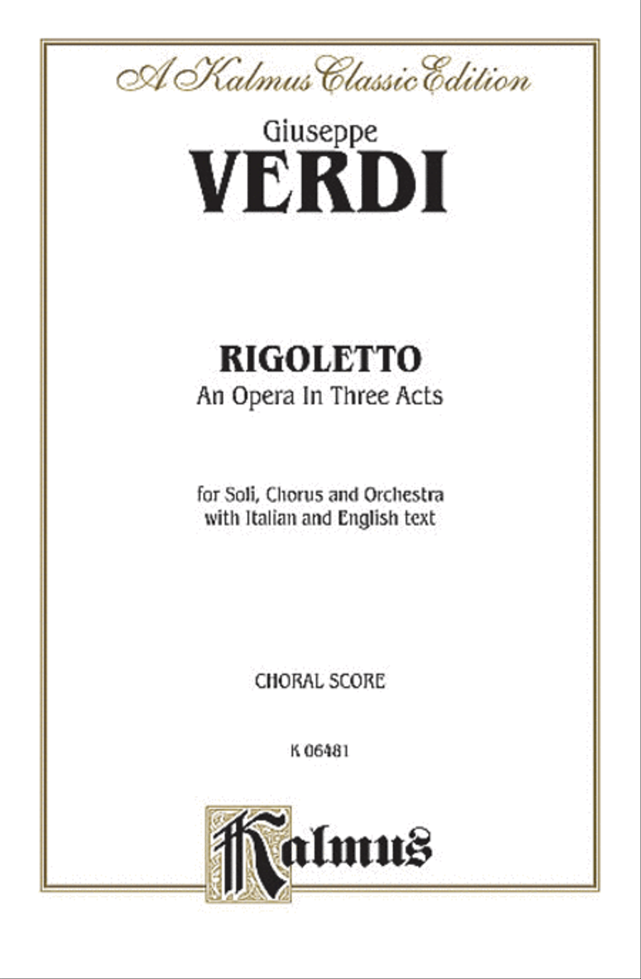 Rigoletto Voice scores gallery preview page 1