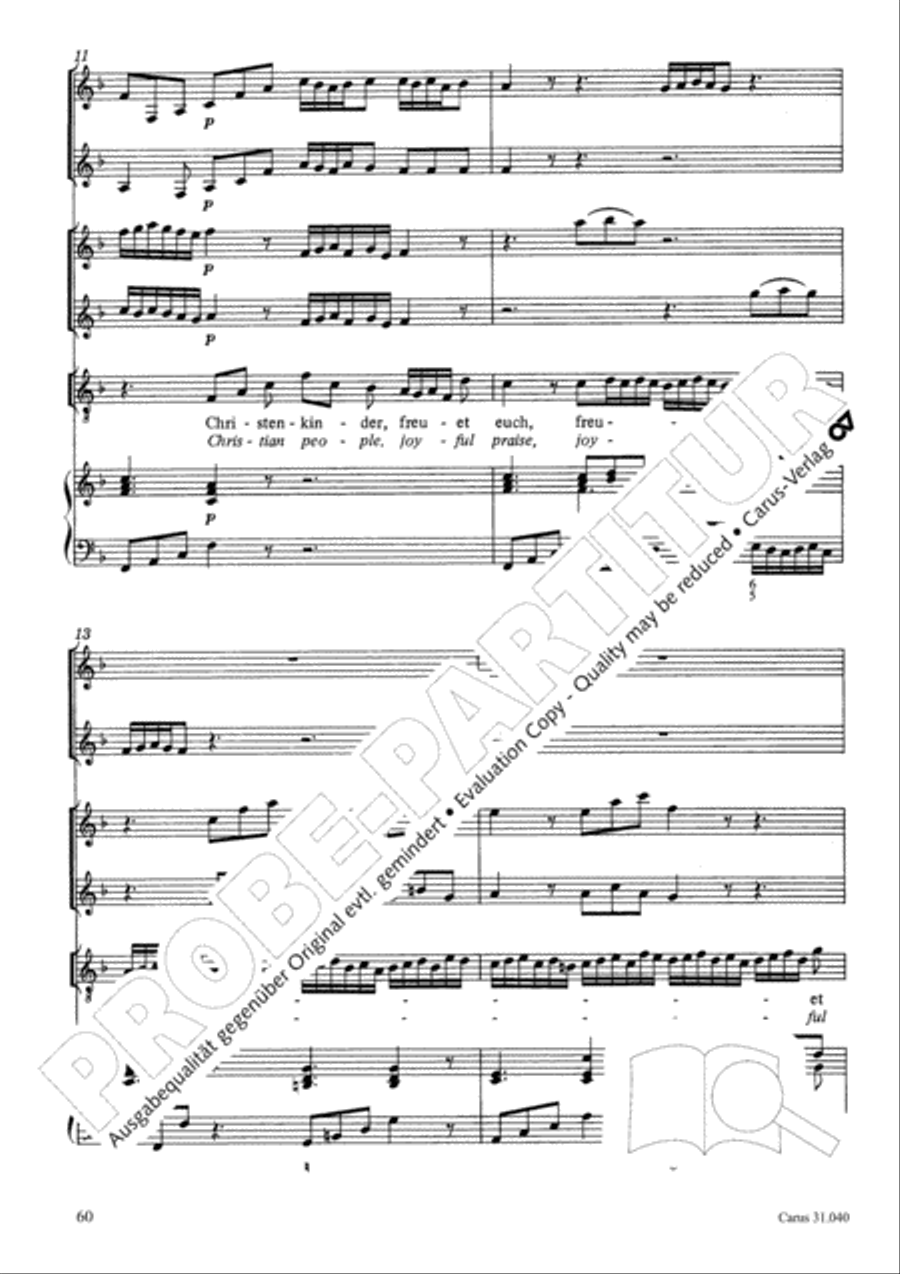 Christ was manifested for this purpose (Dazu ist erschienen der Sohn Gottes) ATB scores gallery preview page 61