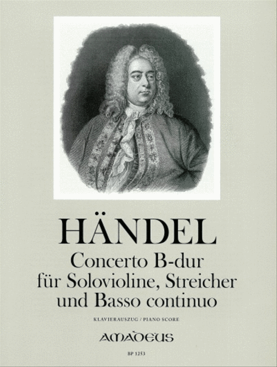 Concerto (Sonata a 5) Bb major HWV 288 Violin scores gallery preview page 1