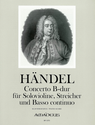 Book cover for Concerto (Sonata a 5) Bb major HWV 288