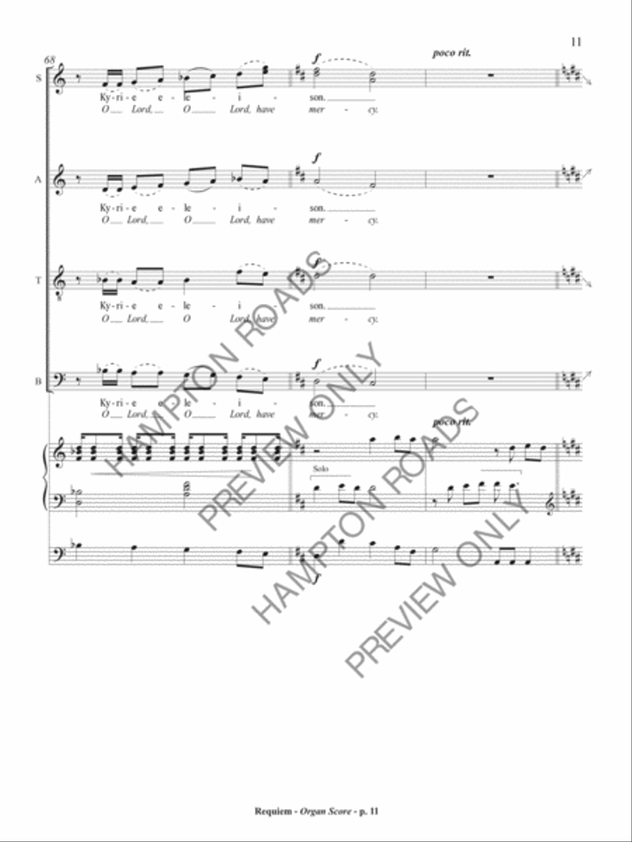 Requiem (Organ Accompaniment) Organ scores gallery preview page 12