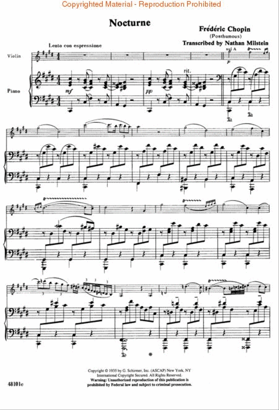 3 Transcriptions Violin Solo scores gallery preview page 3