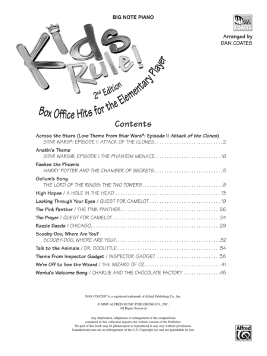 Kids Rule!, 2nd Edition Kids Rule!, 2nd Edition Easy Piano scores gallery preview page 2