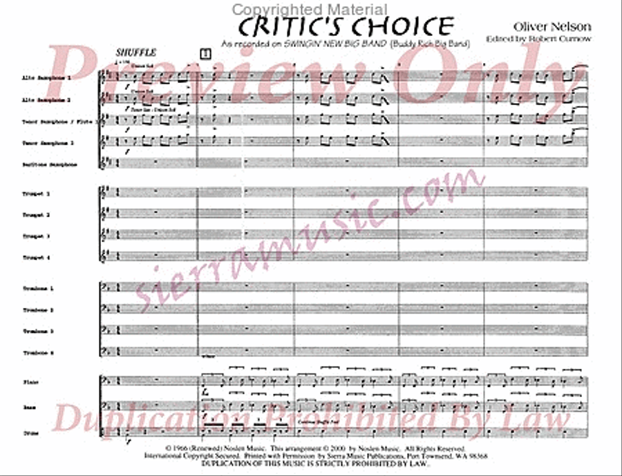 Critic's Choice Critic's Choice Big Band scores gallery preview page 2