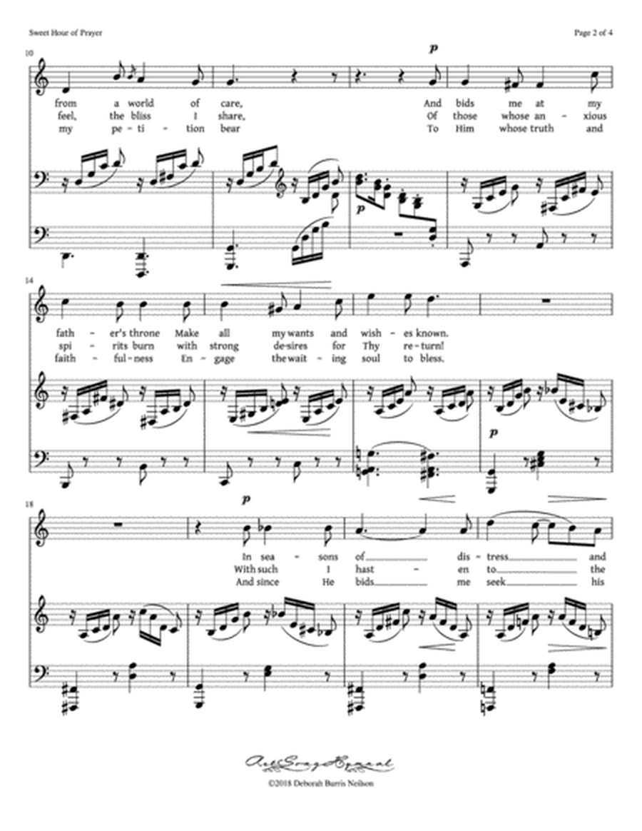 Sweet Hour of Prayer / Clara Schumann's "O Lust" (Low Voice)