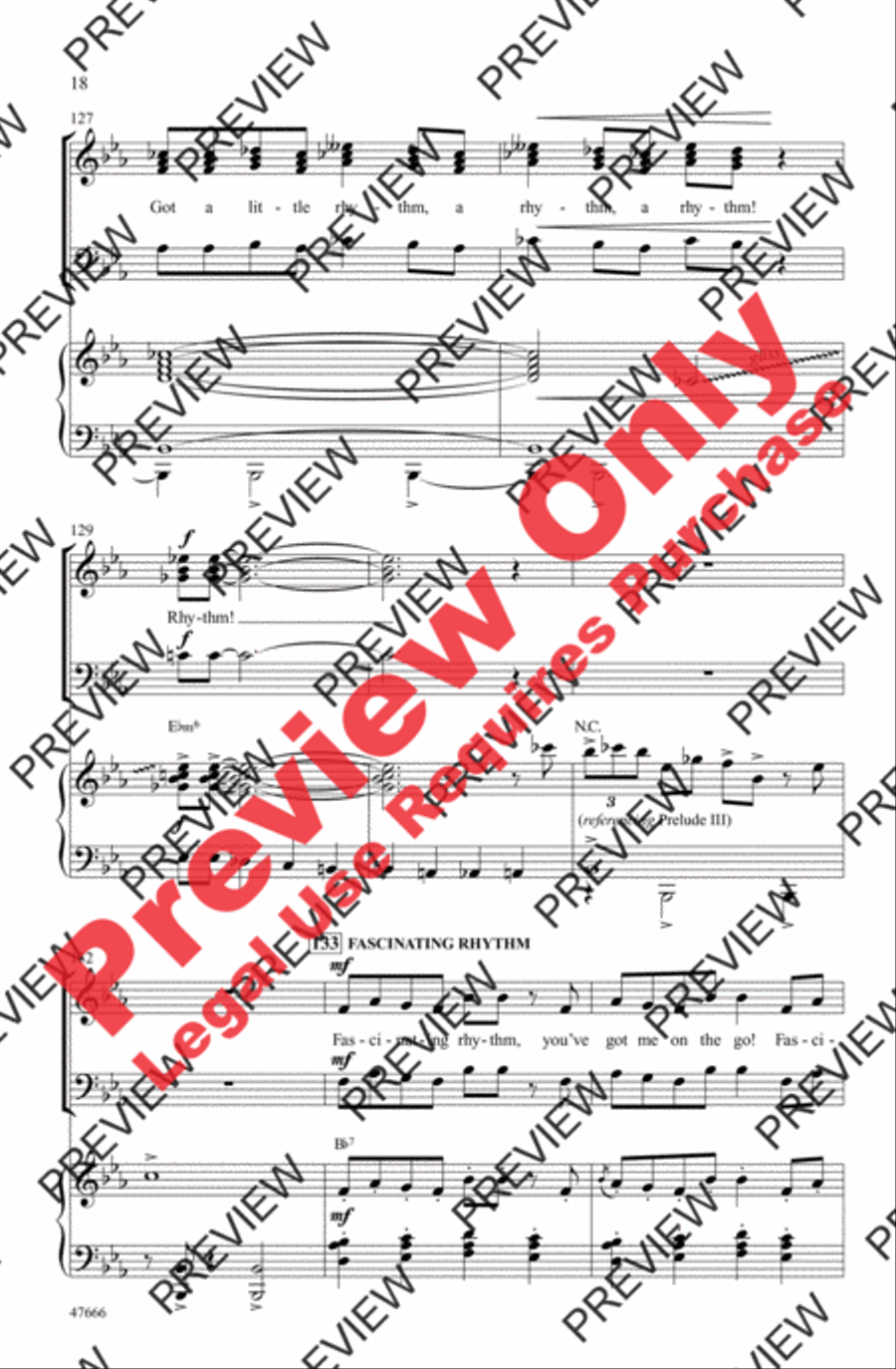 I Got Gershwin! 3-Part scores gallery preview page 18