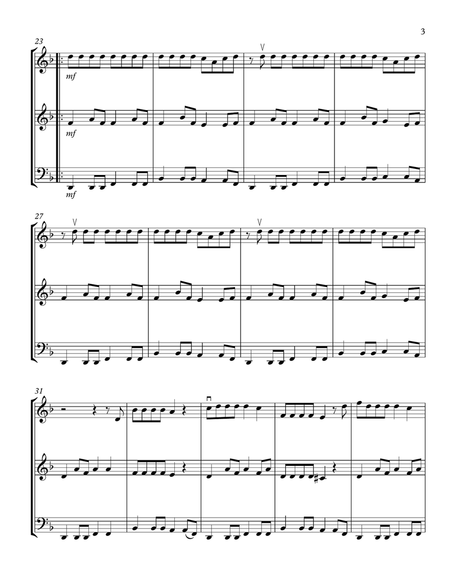 Handclap String Trio scores gallery preview page 3