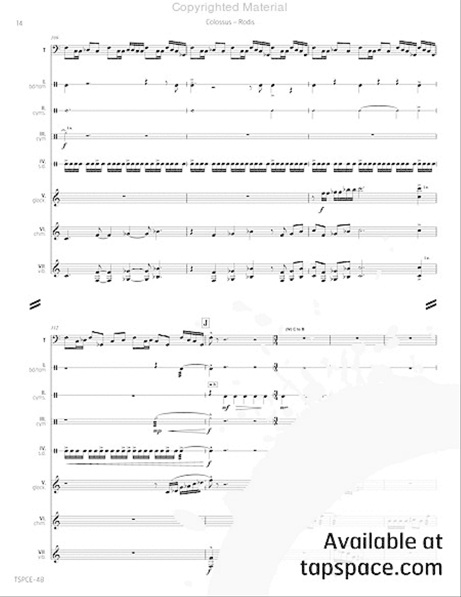 Colossus Percussion Ensemble scores gallery preview page 19