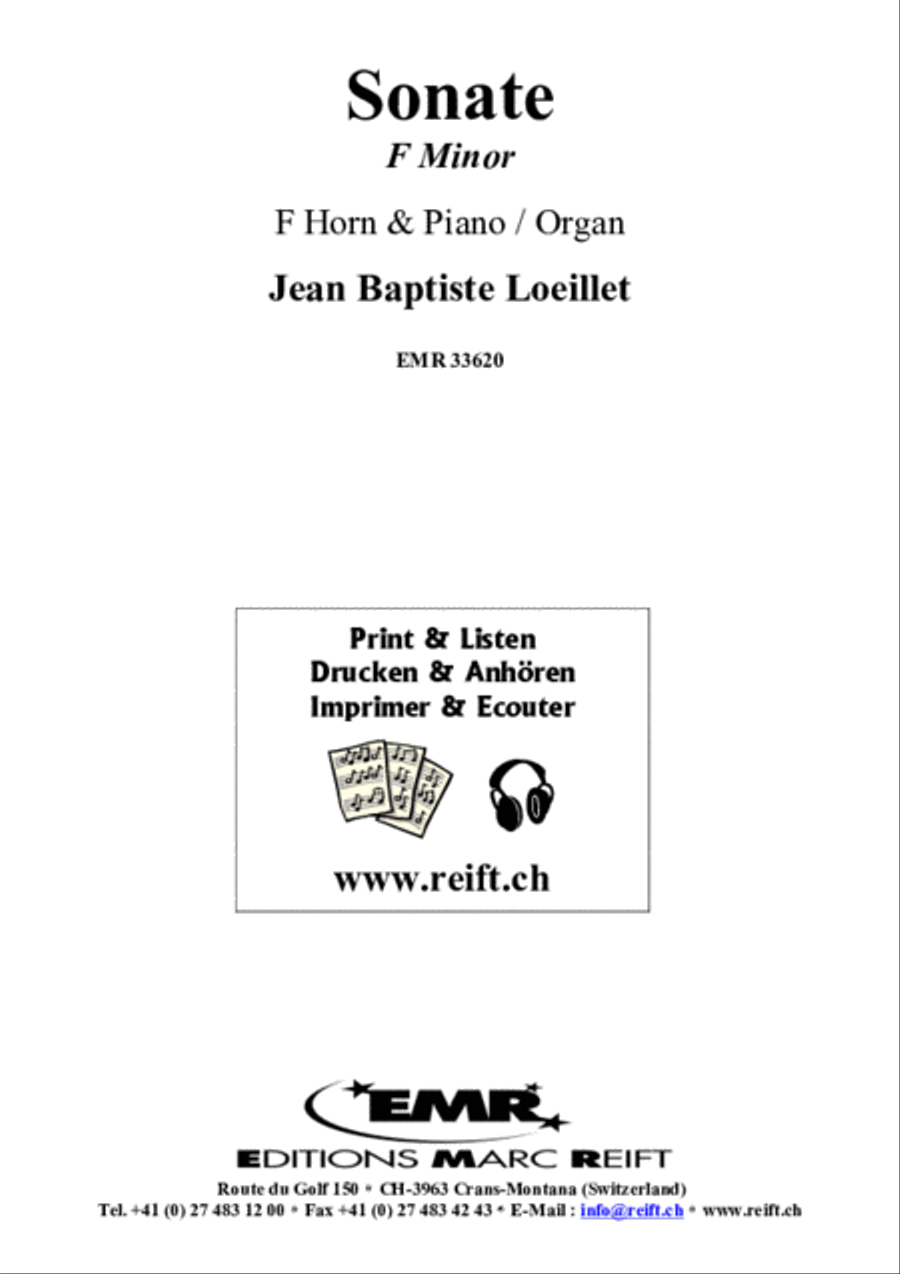 Sonate G Minor Horn scores gallery preview page 2
