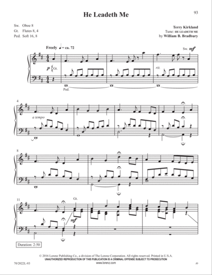 Easy Organ Library, Vol. 61 Organ Solo scores gallery preview page 34