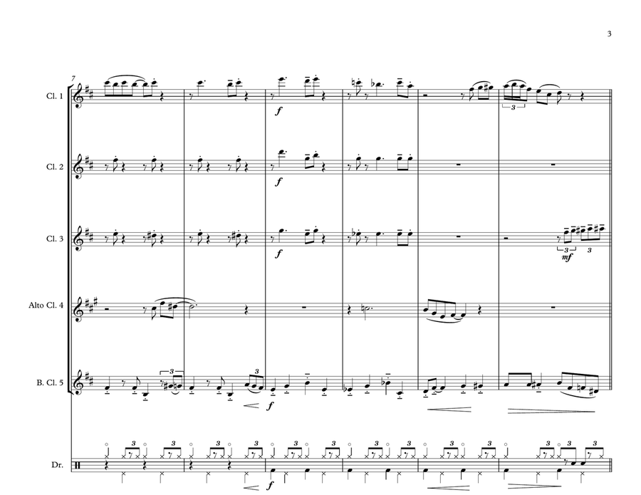 Satin Doll Woodwind Ensemble scores gallery preview page 3