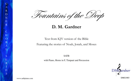 Fountains of the Deep (SATB, Piano, Horns, Timpani, Perc) image number null