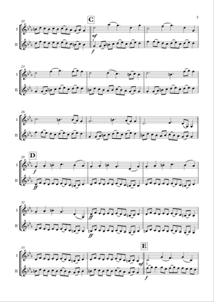 Krivo Sandovsko Horo Krivo Sandovsko Horo String Duet scores gallery preview page 3