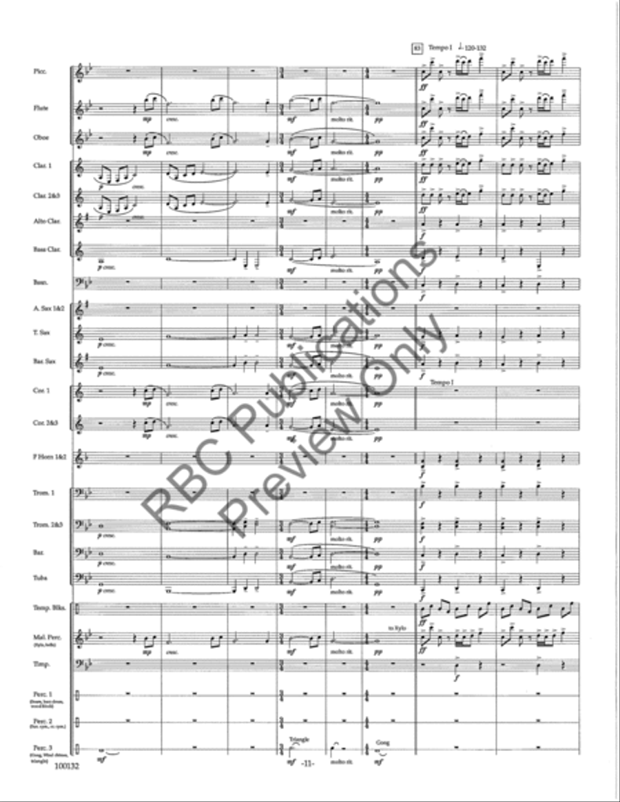 Dance Of Fire Concert Band scores gallery preview page 14