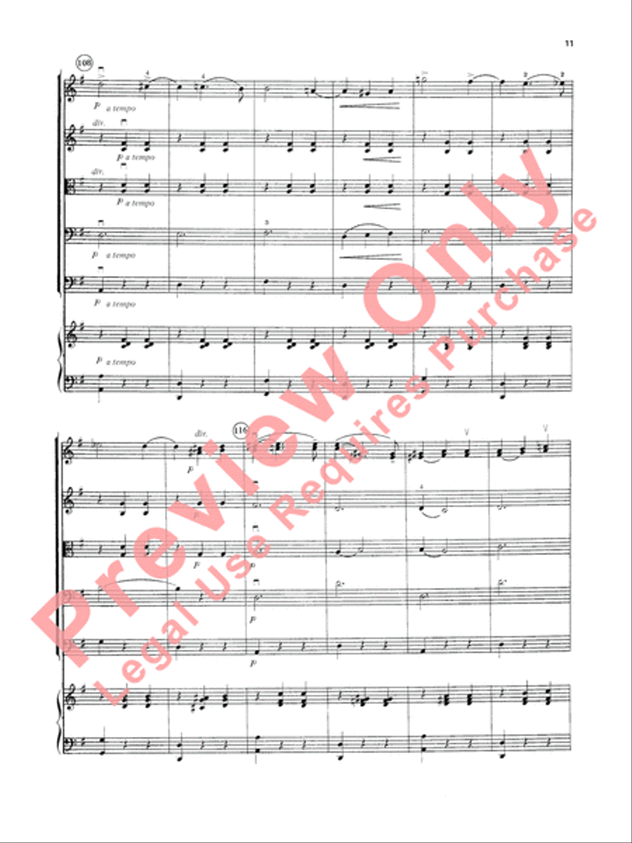 The Merry Widow String Orchestra scores gallery preview page 12
