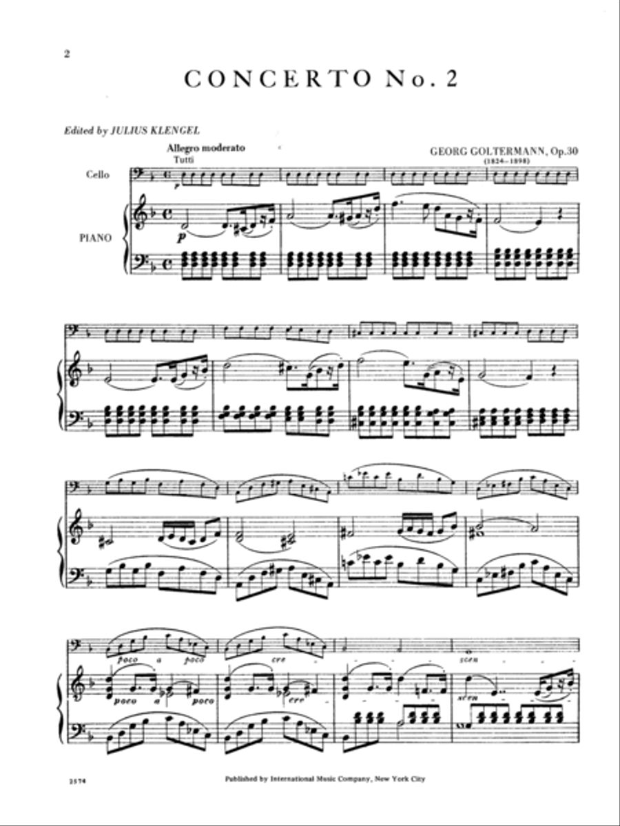 Concerto No. 2 In D Minor, Opus 30