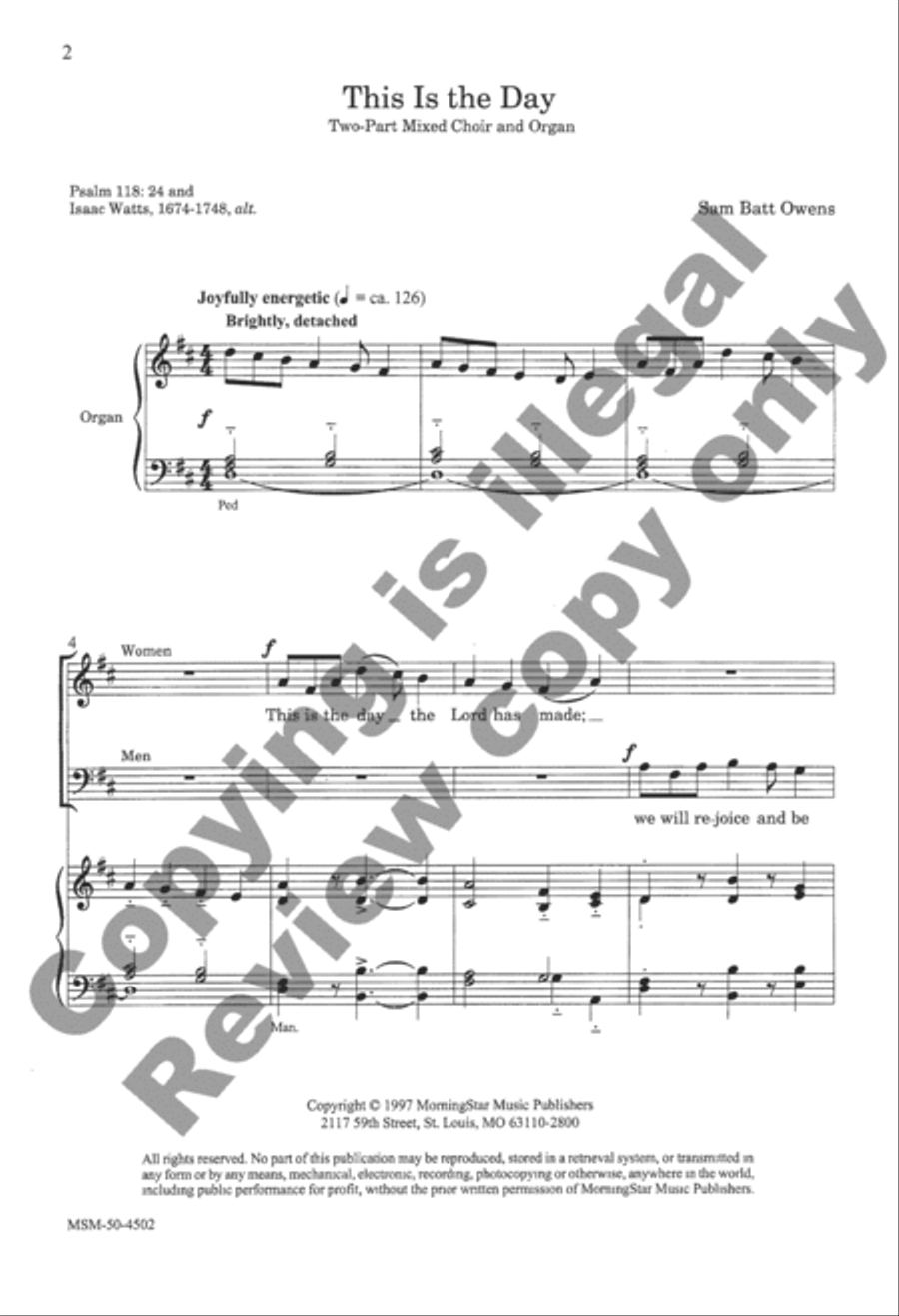 This Is the Day This Is the Day 3-Part scores gallery preview page 2