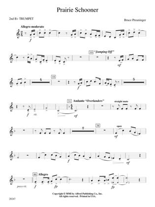 Prairie Schooner: 2nd B-flat Trumpet