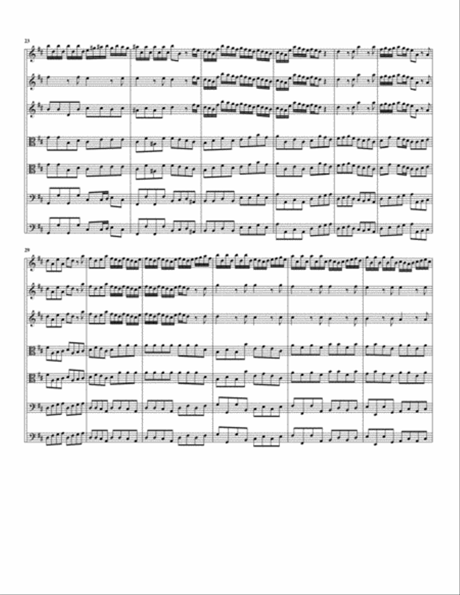Concerto, string orchestra, Op.2, no.6, D major (Original version) String Orchestra scores gallery preview page 4
