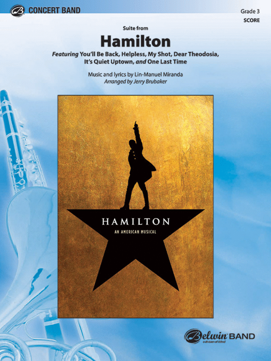 Hamilton, Suite from the Broadway Musical Concert Band scores gallery preview page 1
