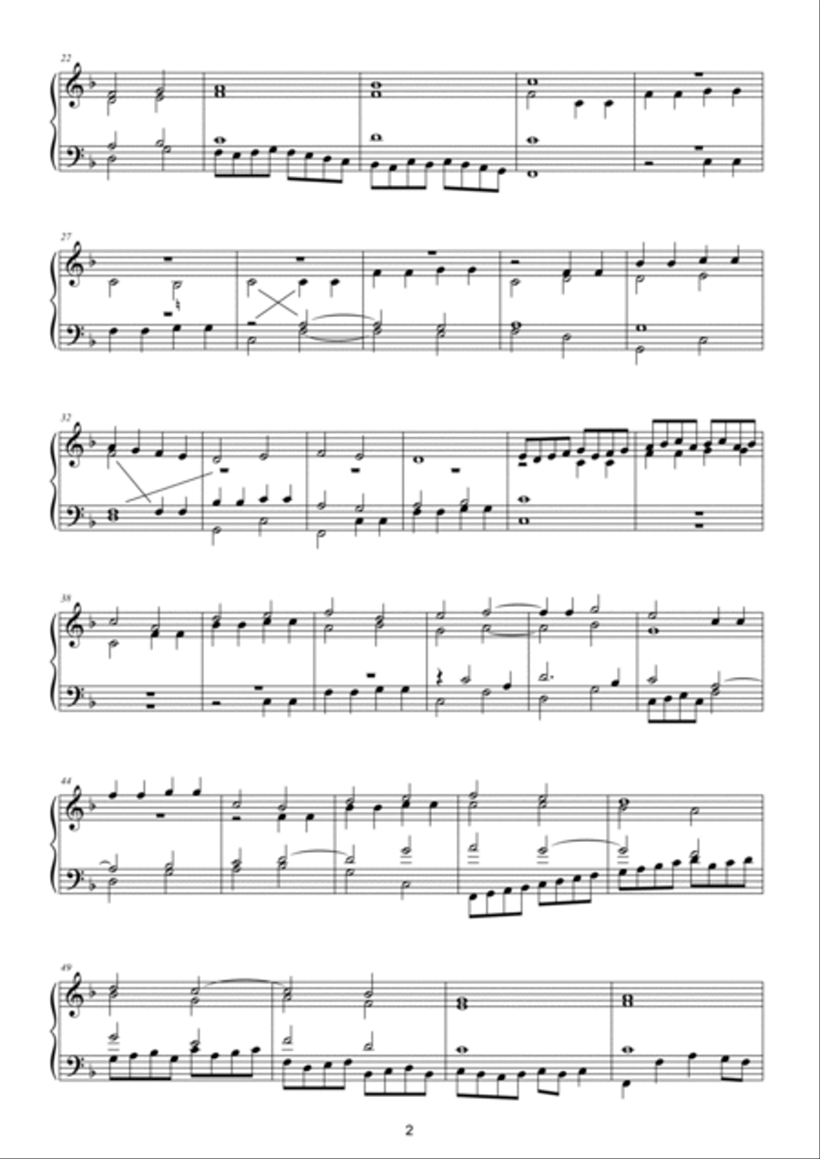 Canção [a Quatro Glosada] Organ Solo scores gallery preview page 2