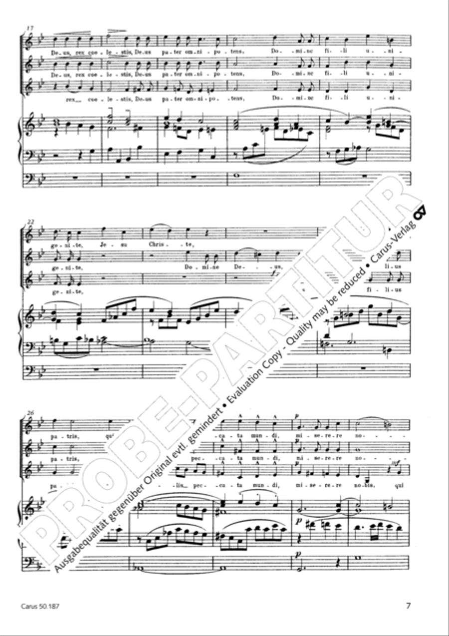 Mass in g minor SSA scores gallery preview page 8
