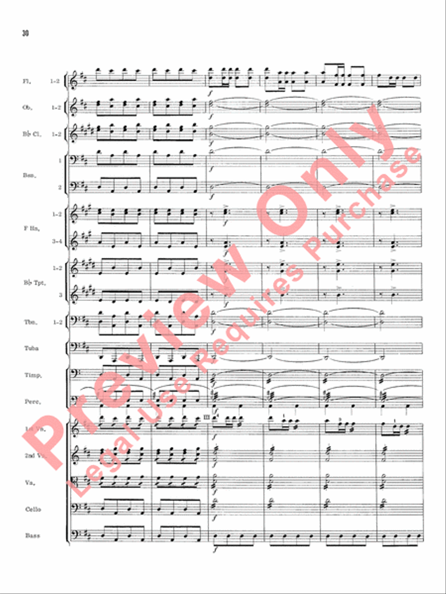 William Tell Overture Full Orchestra scores gallery preview page 33