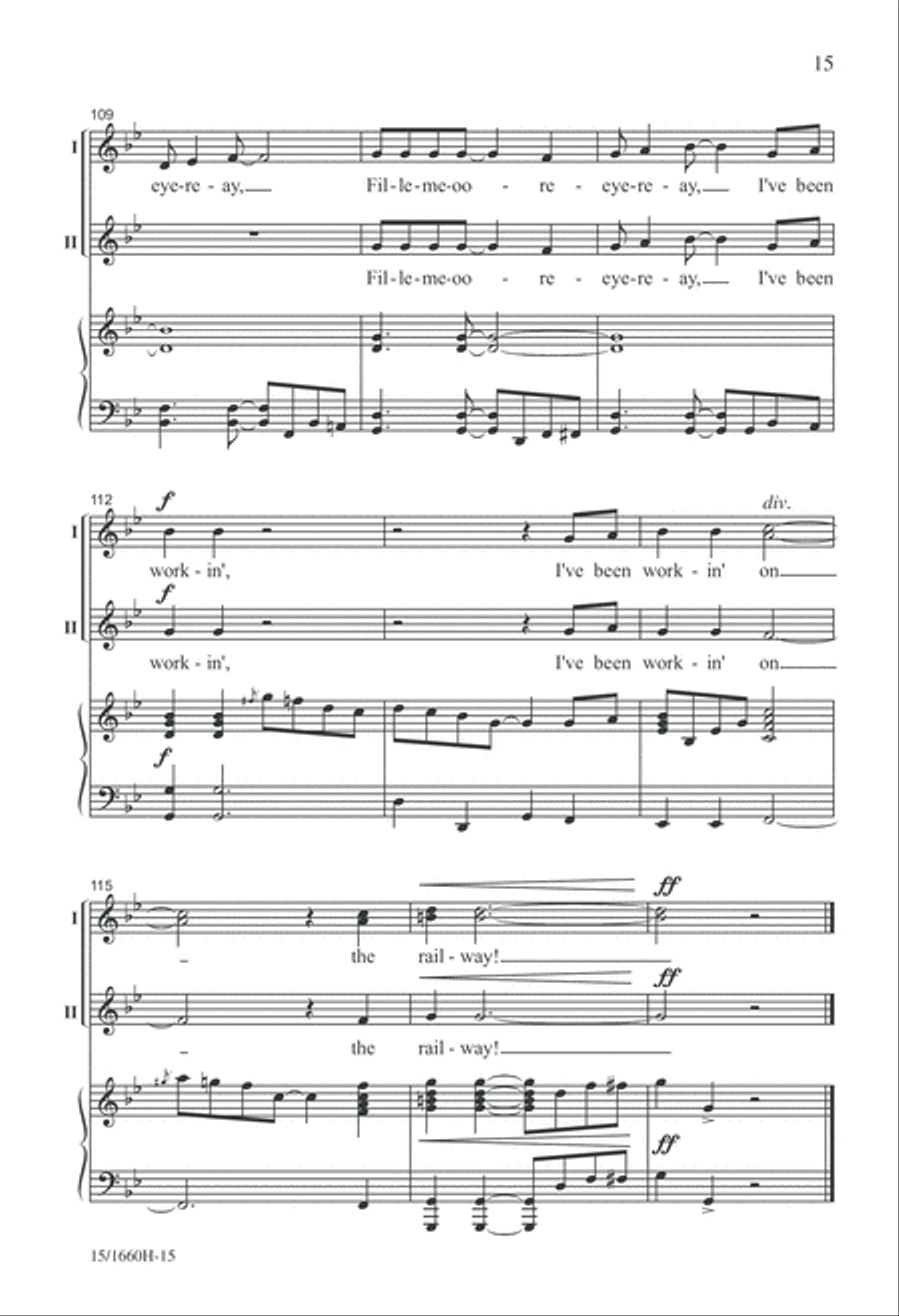 On the Railroad 2-Part scores gallery preview page 15