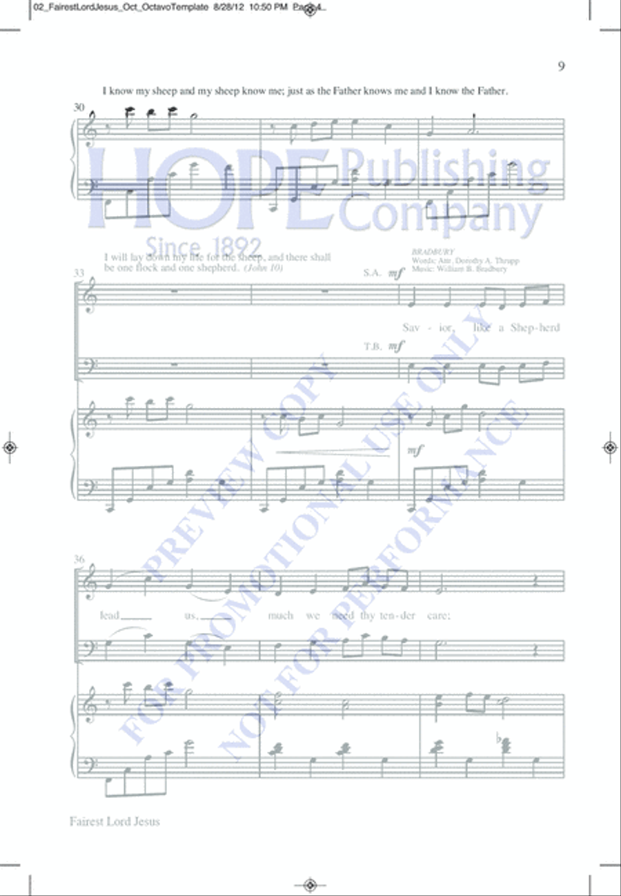 I Am the Lord of the Dance 4-Part scores gallery preview page 13