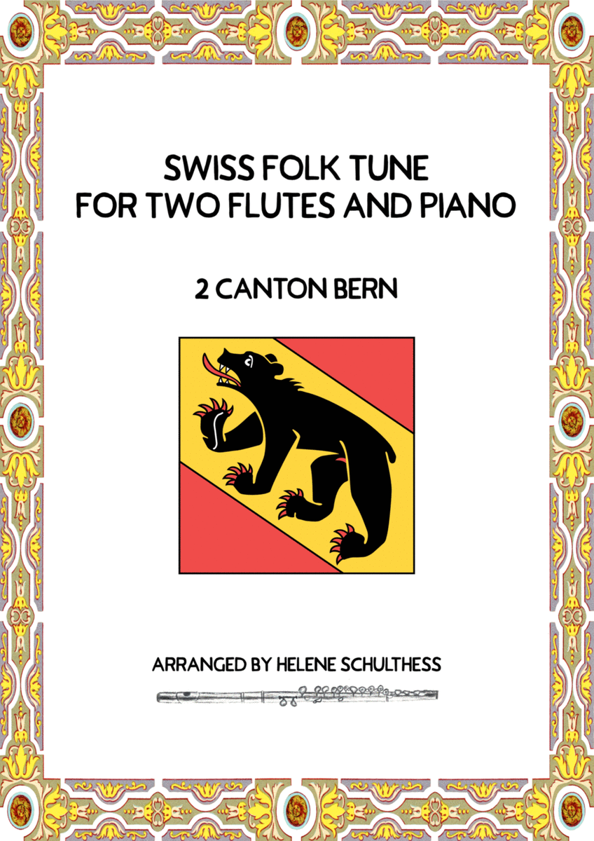 Swiss Folk Dance for two flutes and piano – 2 Canton Bern – Polka image number null