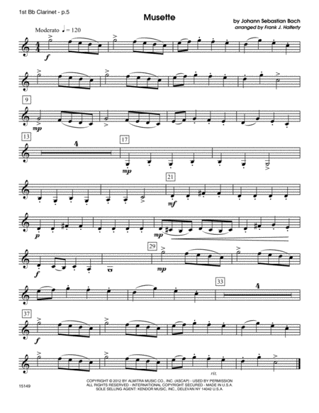 Musical Postcards (10 Clarinet Quartets From Around The World) - 1st Bb Clarinet