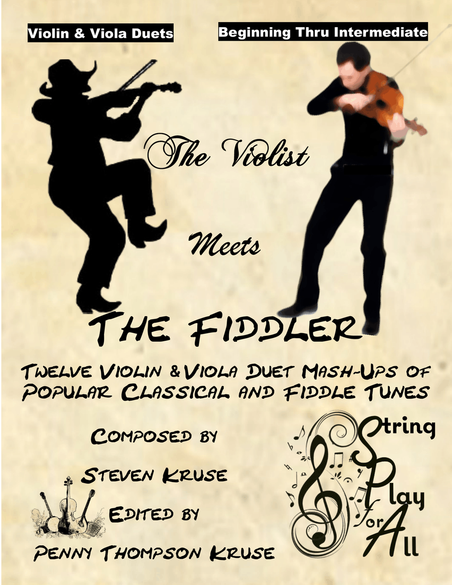 The Violist Meets the Fiddler: 12 Violin & Viola Duet Mash-Ups of Popular Classical and Fiddle Tunes String Duet scores gallery preview page 1