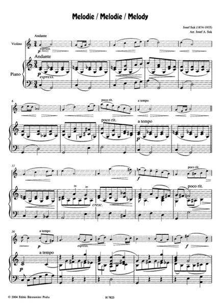 Kompositionen für Violine und Klavier
