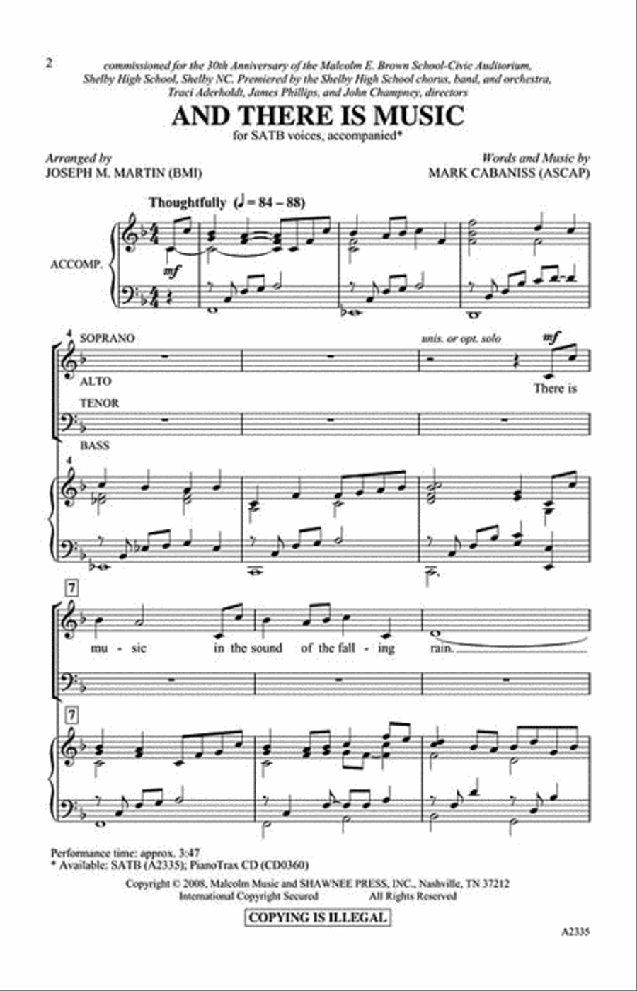 And There Is Music 4-Part scores gallery preview page 2