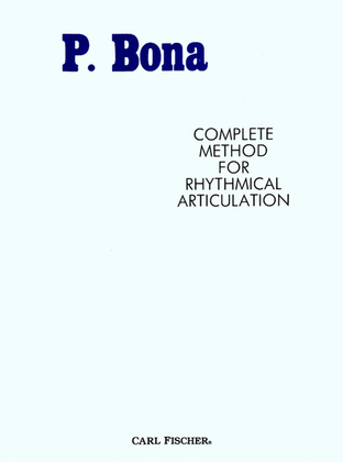Book cover for Complete Method For Rhythmical Articulation