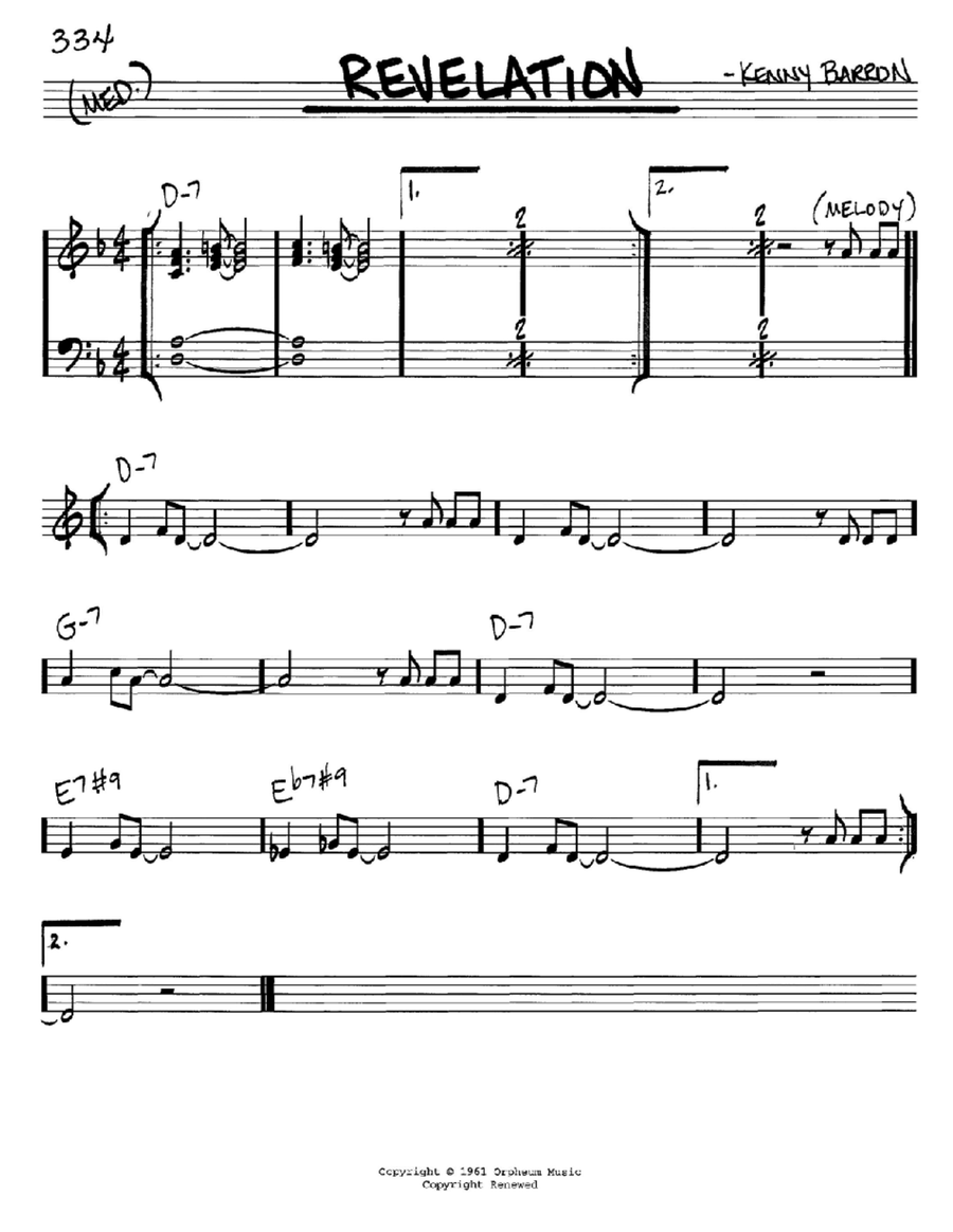 Revelation Piano scores gallery preview page 1