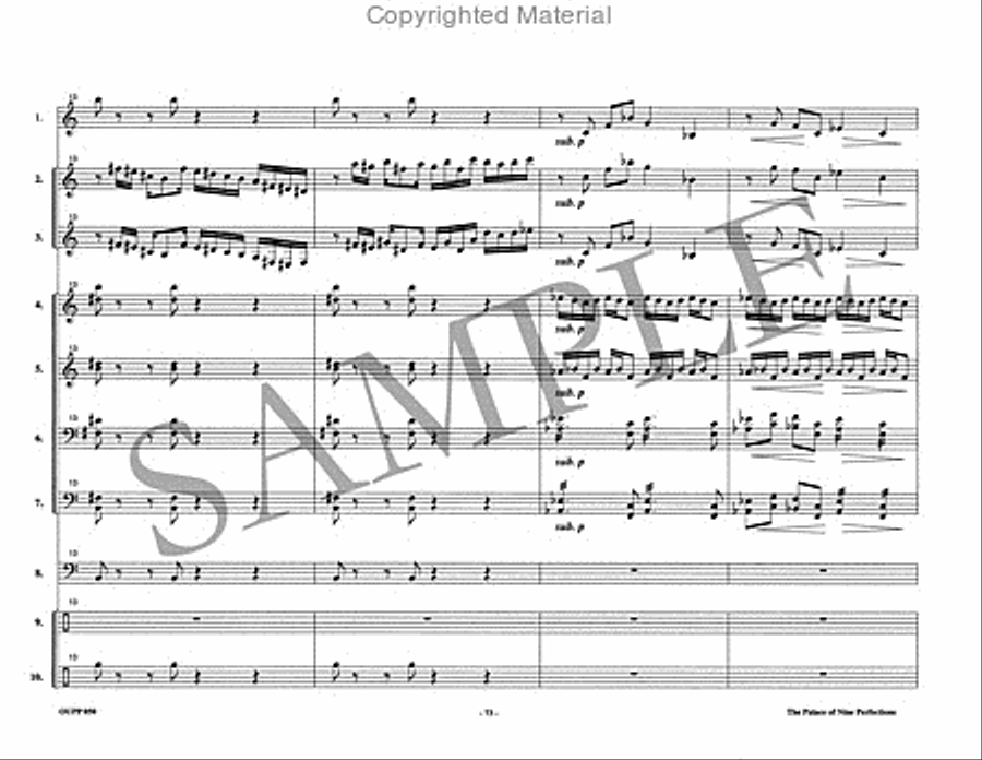 The Palace of Nine Perfections Percussion Ensemble scores gallery preview page 21