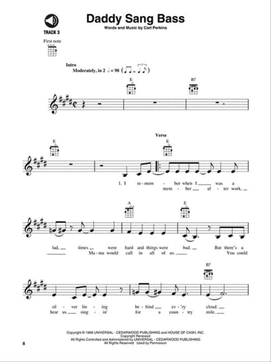Johnny Cash Johnny Cash Ukulele scores gallery preview page 4