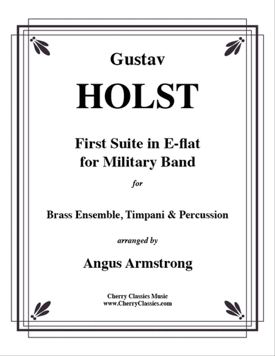 First Suite in Eb for Brass Ensemble Set of Parts scores gallery preview page 1