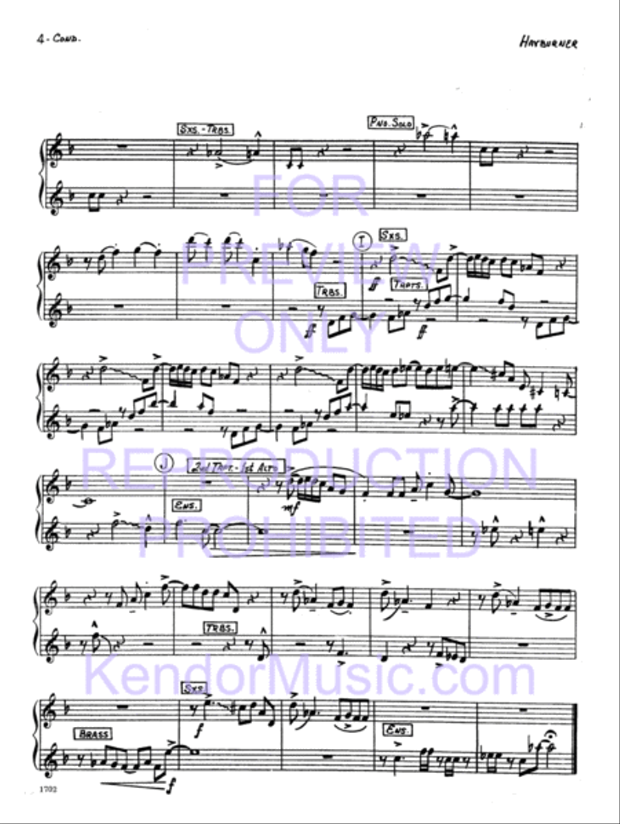 Hay Burner Jazz Ensemble scores gallery preview page 5